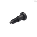 Elesa Black-oxide steel plunger, without locking nut, PMT.100-5-3/8-24-A PMT.100-A (inch sizes)